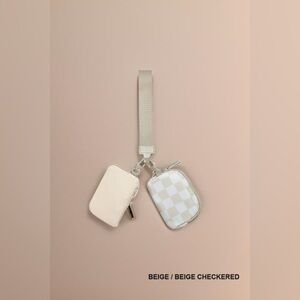 Zenana Dual Pouch Wristlet Keychain Wallet